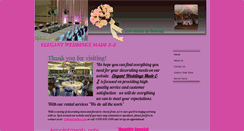 Desktop Screenshot of elegantweddingsmadee-z.com