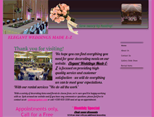 Tablet Screenshot of elegantweddingsmadee-z.com